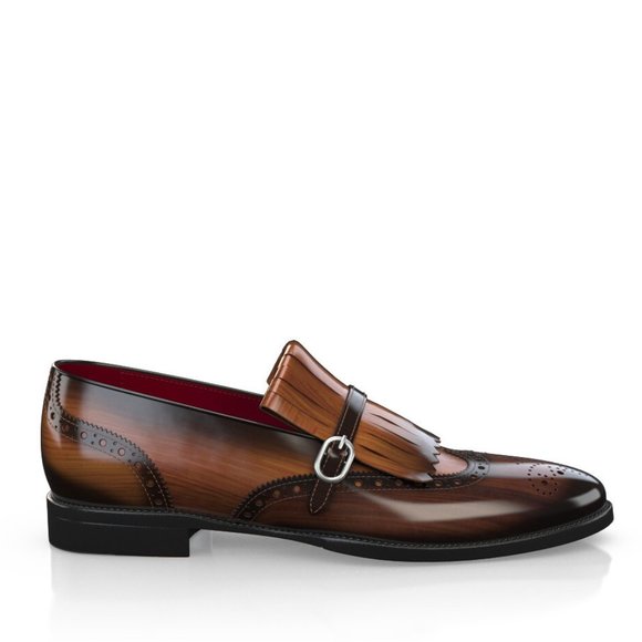 Bashwood Handmade Brown Leather Buckle Style Leather Loafers main image 6